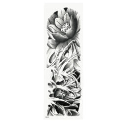 OBS STORLEK - 46 x 17 CM - Tatuering - blommor