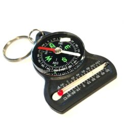 Nyckelring kompass och termometer