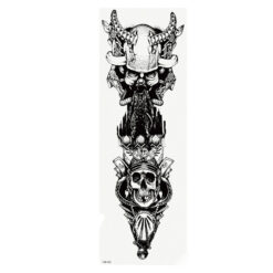 OBS STORLEK - 46 x 17 CM - Tatuering - predator warrior