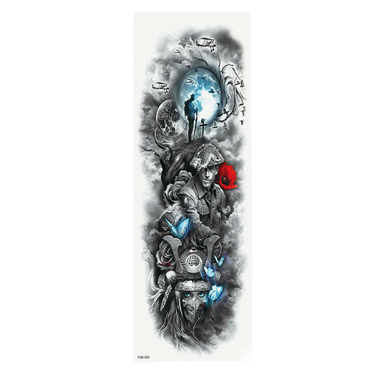 OBS STORLEK - 46 x 17 CM - Tatuering - soldater