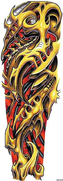 OBS! SE STORLEK! Tillfällig Tatuering - 46x17cm bionic