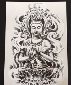 Tillfällig Tatuering 21 x 15cm - Spiritual Asia