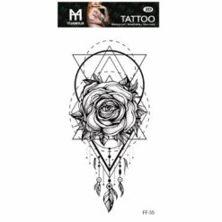 Tillfällig Tatuering 19 x 9cm - Dream catcher Ögon-ros