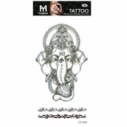 Tillfällig Tatuering 19 x 9cm - Elefant