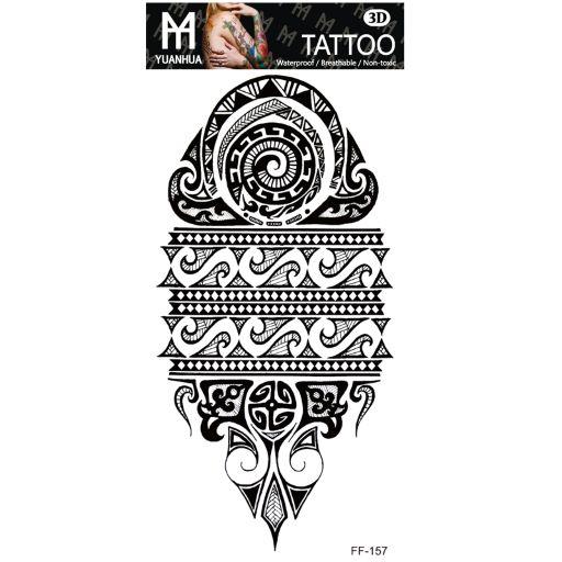 Tillfällig Tatuering 19 x 9cm - Spännande mönstrad tatuering