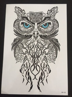 Tillfällig Tatuering 21 x 15cm - Tribal Owl