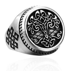 Ring - Nordisk Mytologi - Yggdrasil - Rostfritt stål - Hög kvalite