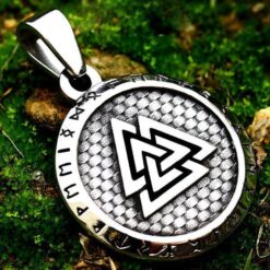 Halsband - Nordisk mytologi - valknut och runor