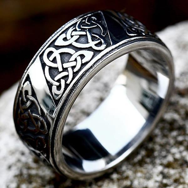 Ring - Nordisk Mytologi - Keltisk knut - Rostfritt stål - Hög kvalite