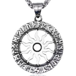 Halsband - Nordisk mytologi - Sol med runor