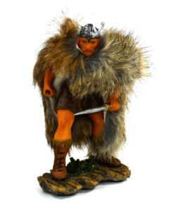 Viking krigare handmålad figur