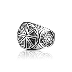 Ring - Nordisk Mytologi - Öppen ring med Solhjul