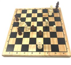 Schackspel i plåtask