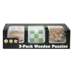 Träpussel 3- pack
