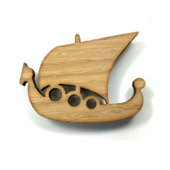 Magnet i trä - Vikingaskepp