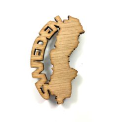 Magnet i trä - Sweden karta