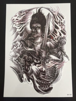 Tillfällig Tatuering 21 x 15cm - warrior