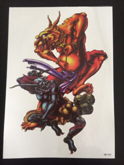 Tillfällig Tatuering 21 x 15cm - Devil Dragons