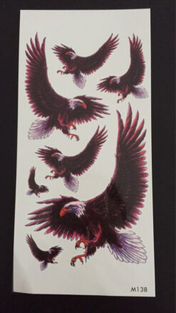 Tillfällig Tatuering 19 x 9cm - örnar