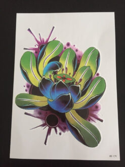Tillfällig Tatuering 21 x 15cm - Flower