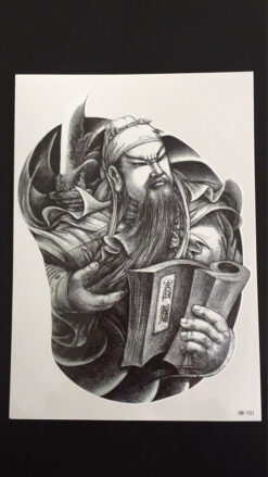 Tillfällig Tatuering 21 x 15cm - Mongol