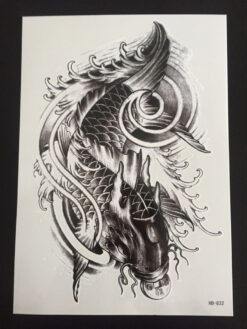 Tillfällig Tatuering 21 x 15cm - Koi Fish