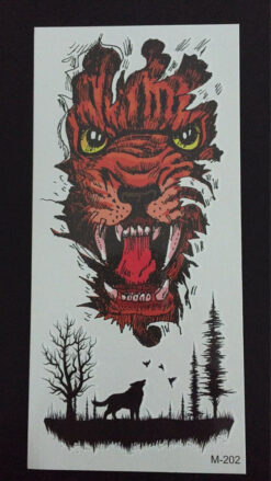 Tillfällig Tatuering 19 x 9cm - vargar