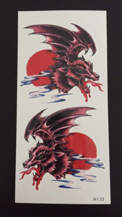 Tillfällig Tatuering 19 x 9cm - drakar