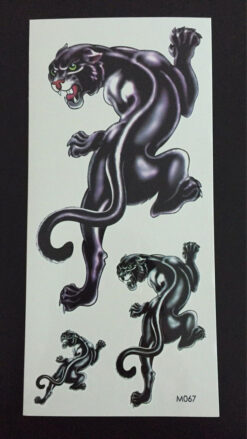 Tillfällig Tatuering 19 x 9cm - pantrar