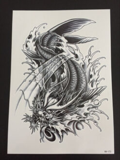 Tillfällig Tatuering 21 x 15cm - Sea Dragon