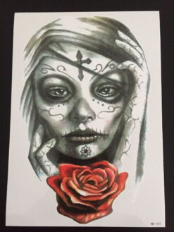 Tillfällig Tatuering 21 x 15cm - Demonic Girl