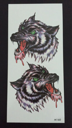 Tillfällig Tatuering 19 x 9cm - vargar
