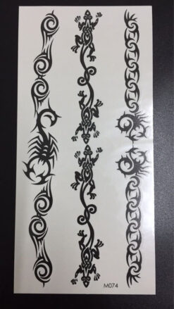 Tillfällig Tatuering 19 x 9cm - tribaler armband