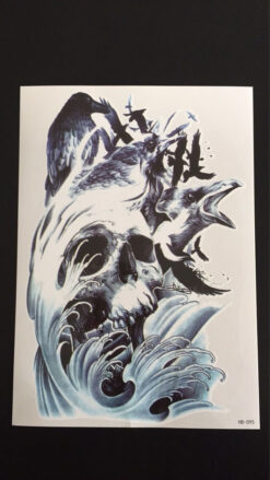 Tillfällig Tatuering 21 x 15cm - Sea Skull