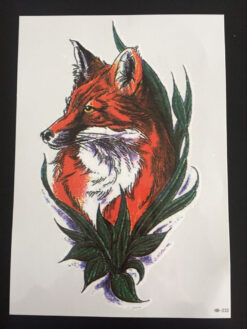 Tillfällig Tatuering 21 x 15cm - fox