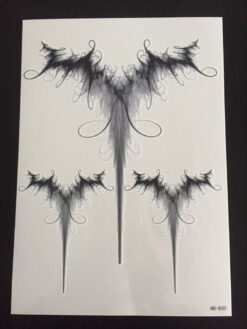 Tillfällig Tatuering 21 x 15cm - Wings