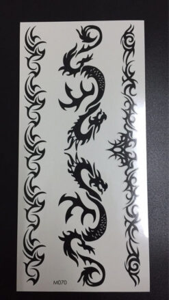 Tillfällig Tatuering 19 x 9cm - tribaler armband