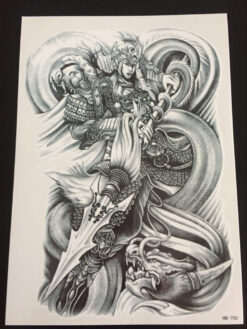 Tillfällig Tatuering 21 x 15cm -Warrior