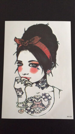 Tillfällig Tatuering 21 x 15cm - Woman