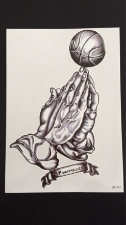 Tillfällig Tatuering 21 x 15cm - Basketball Praise