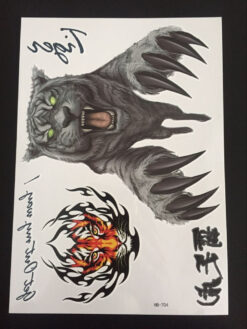 Tillfällig Tatuering 21 x 15cm -Tigers