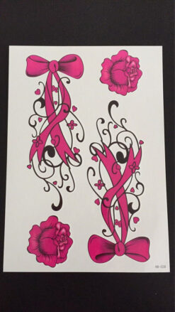 Tillfällig Tatuering 21 x 15cm - Rose