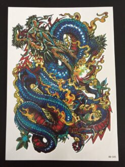 Tillfällig Tatuering 21 x 15cm - Asian dragon