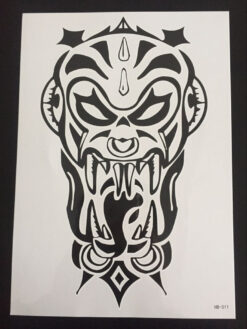 Tillfällig Tatuering 21 x 15cm - Tribal Style Face