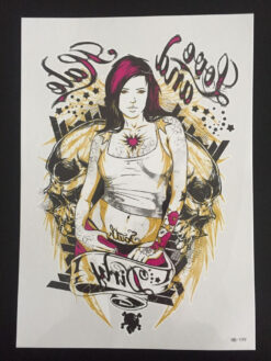 Tillfällig Tatuering 21 x 15cm - hot girl