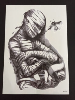 Tillfällig Tatuering 21 x 15cm - mumie