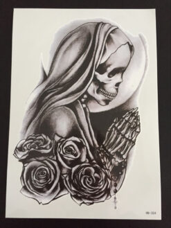 Tillfällig Tatuering 21 x 15cm - död jungru maria