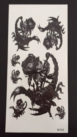 Tillfällig Tatuering 19 x 9cm - skorpion