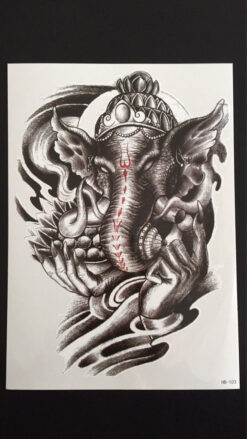 Tillfällig Tatuering 21 x 15cm - Elephant