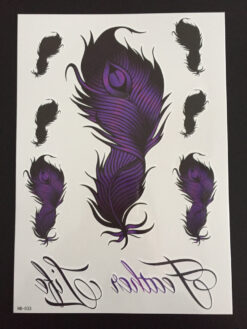 Tillfällig Tatuering 21 x 15cm - Feathers